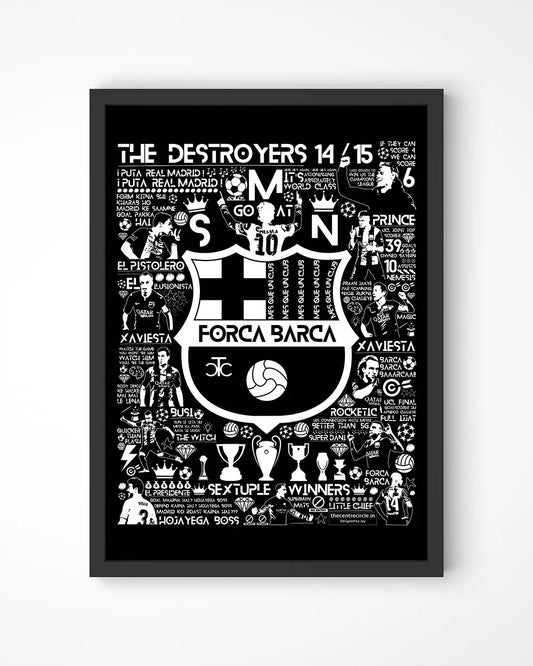 Destroyers 14/15 Barca Poster