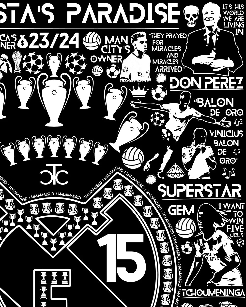 Madrid T-shirt | The Centre Circle